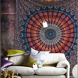 Western Blue tapestry.